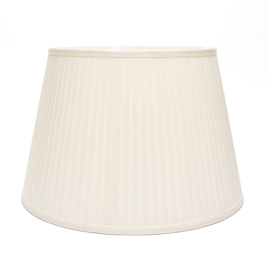 12" to 18" Cream Silk Knife Pleat Modified Drum