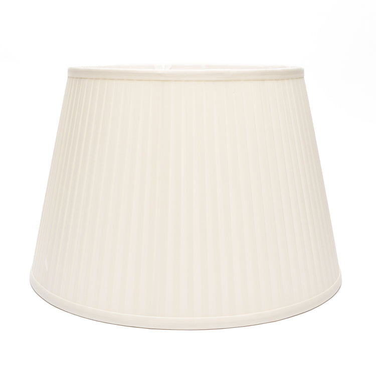12" to 18" Cream Silk Knife Pleat Modified Drum