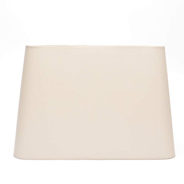 12" to 18" Cream Silk Tapered Rectangle