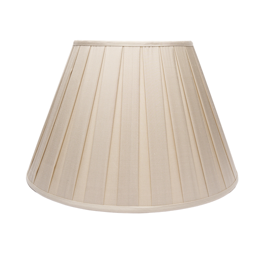 8" - 24" Ecru Silk Box Pleat