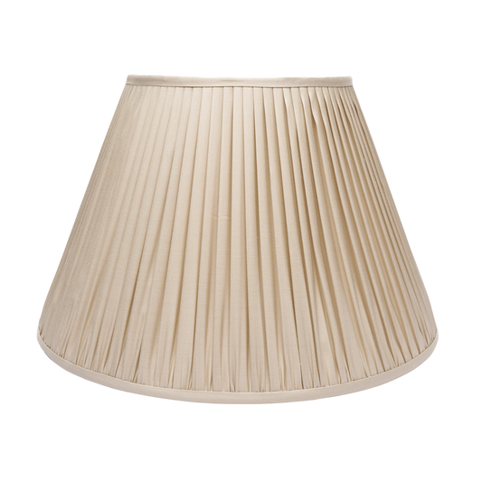 12" - 24" Ecru Silk Gathered Pleat