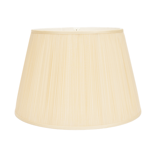 12" to 20" Ecru Silk Shirred Pleat