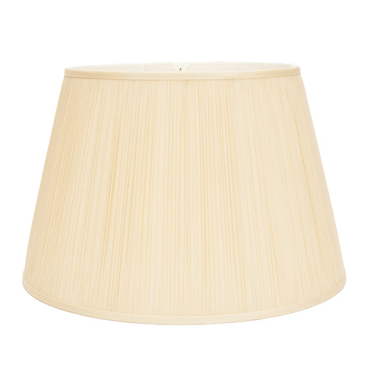 12" to 20" Ecru Silk Shirred Pleat