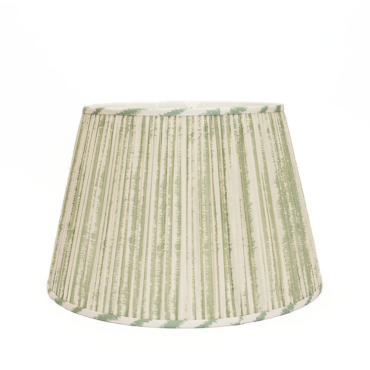 14" to 18" Green Bark Print Shirred Pleat