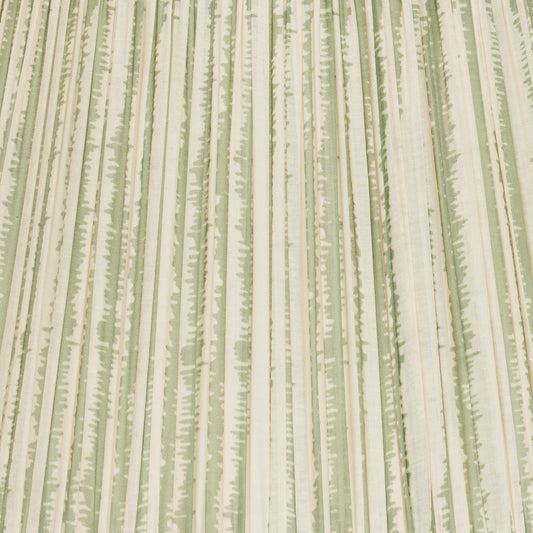 14" to 18" Green Bark Print Shirred Pleat