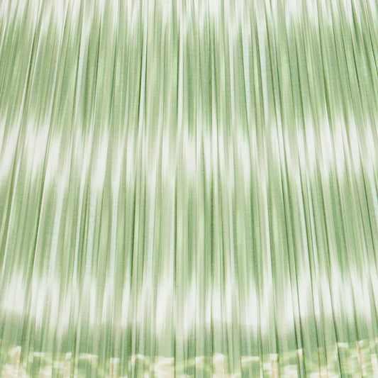 12" to 18" Green Ikat Shirred Pleat