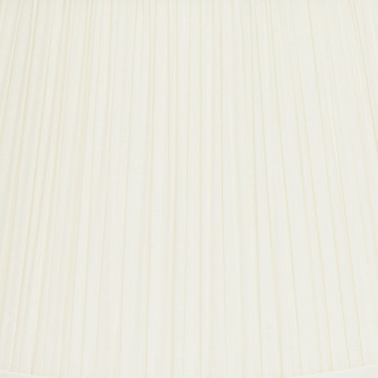 12" to 18" Ivory Linen Shirred Pleat with Wide Trim