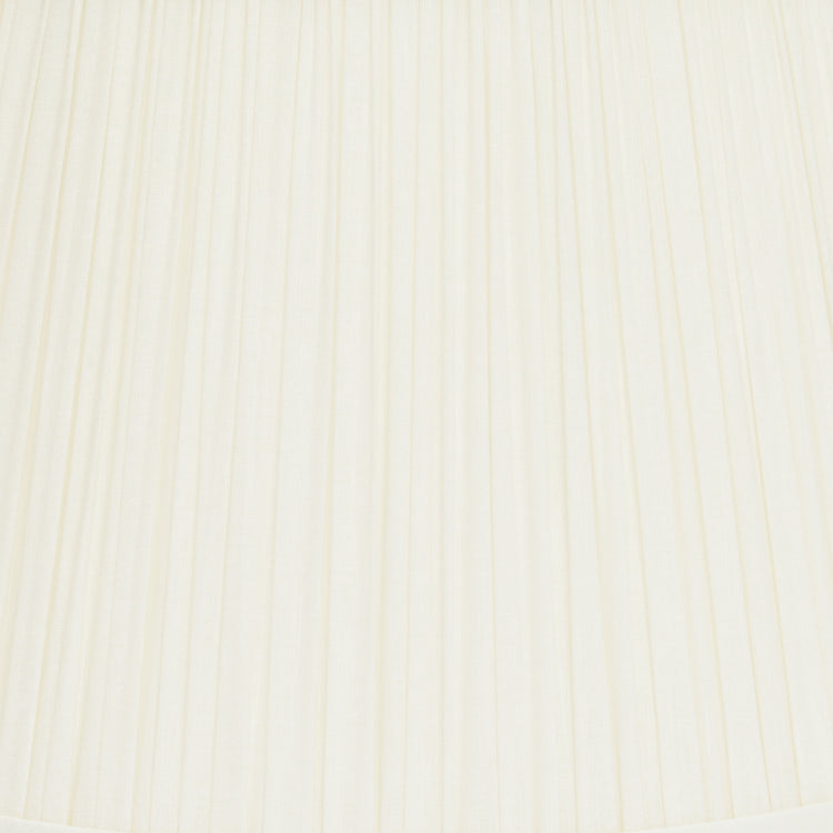 12" to 18" Ivory Linen Shirred Pleat with Wide Trim