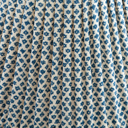 Fermoie 4.5" to 24" Gathered Bedwyn, Blue Marden Cotton