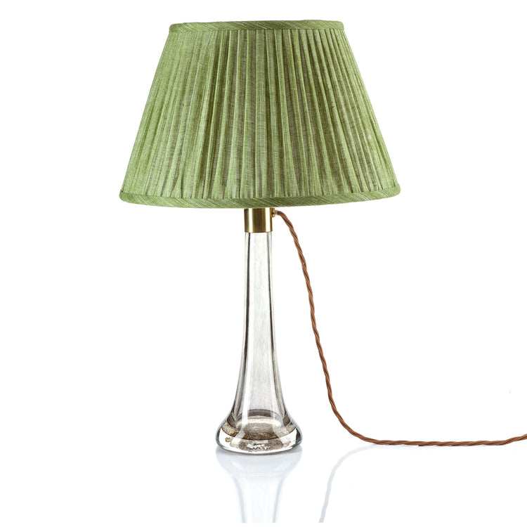 Fermoie 4.5" to 24" Gathered Bedwyn, Kintyre Green Plain Linen