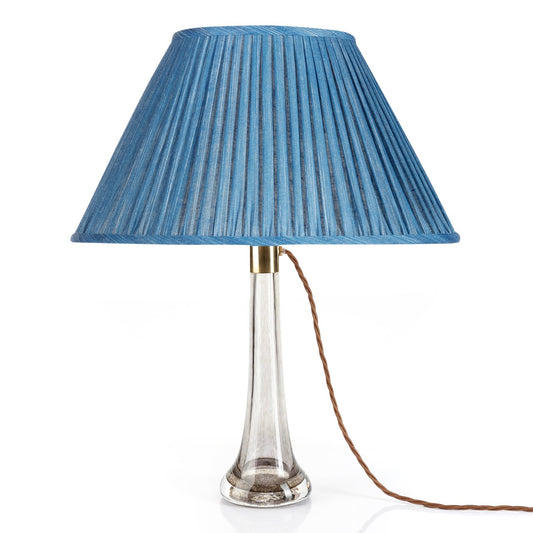 Fermoie 12" to 18" Oval Gathered Bedwyn, Sacre Bleu Plain Linen