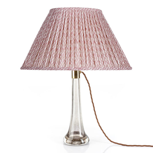 Fermoie 12" to 18" Oval Gathered Bedwyn, Pink Popple Linen