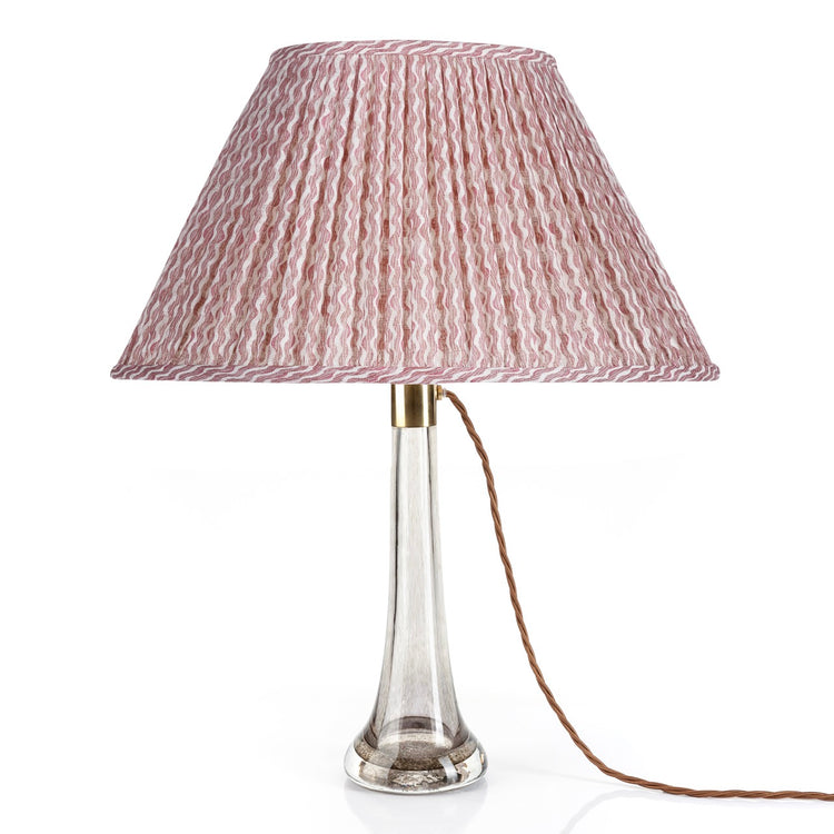 Fermoie 12" to 18" Oval Gathered Bedwyn, Pink Popple Linen