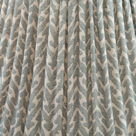 Fermoie 12" to 18" Oval Gathered Bedwyn, Light Blue Rabanna Cotton