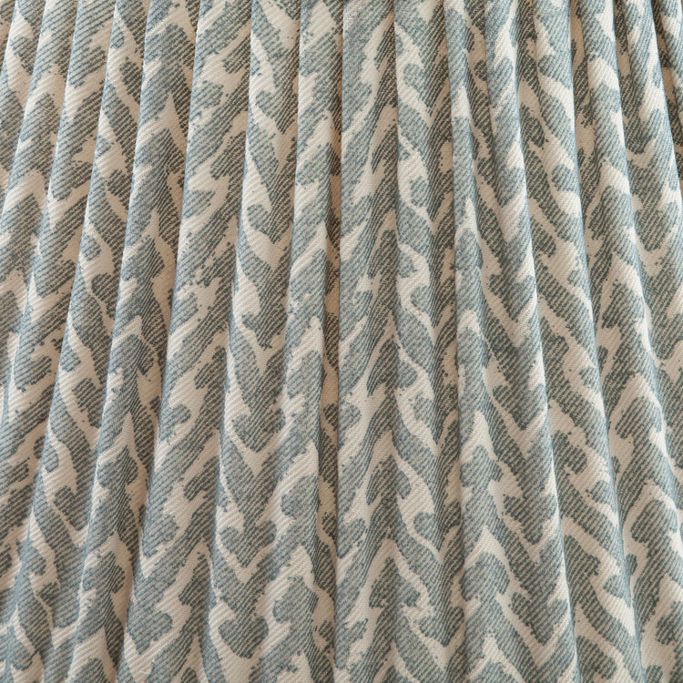 Fermoie 12" to 18" Oval Gathered Bedwyn, Light Blue Rabanna Cotton