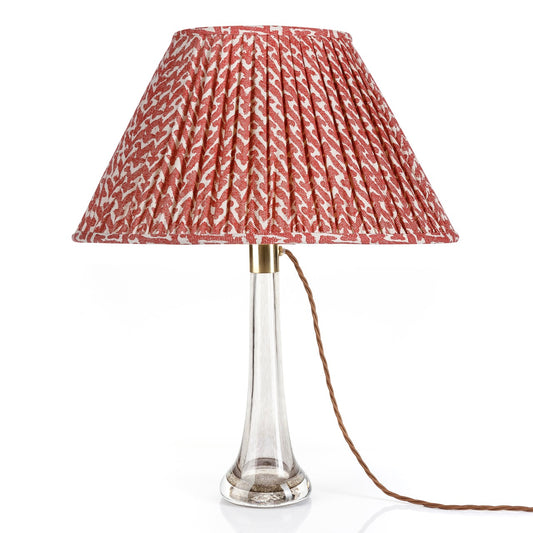 Fermoie 12" to 18" Oval Gathered Bedwyn, Red Rabanna Cotton