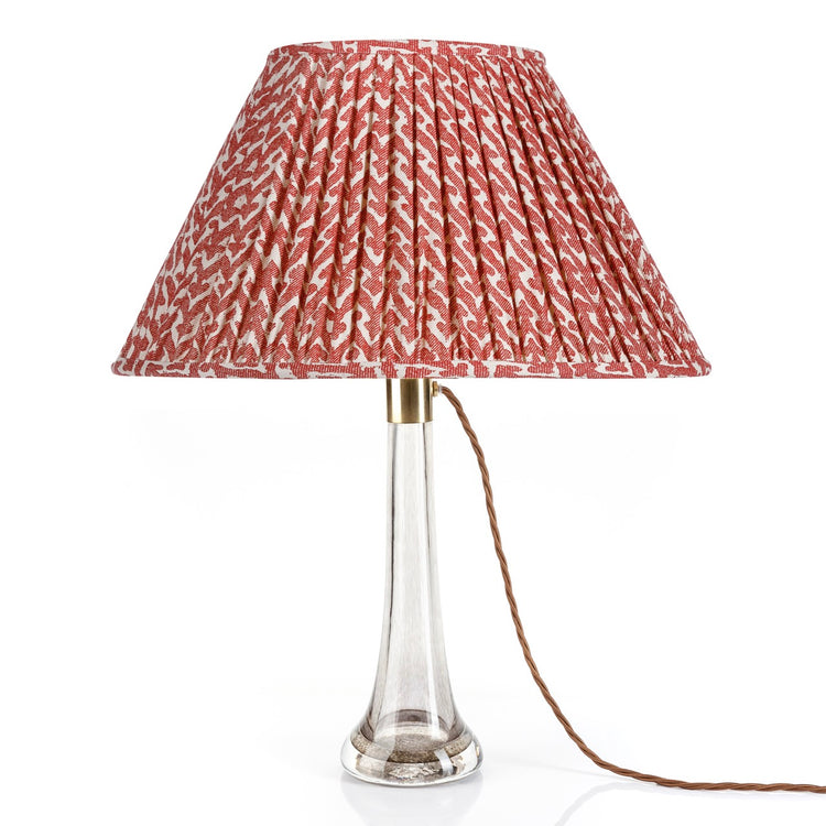 Fermoie 12" to 18" Oval Gathered Bedwyn, Red Rabanna Cotton