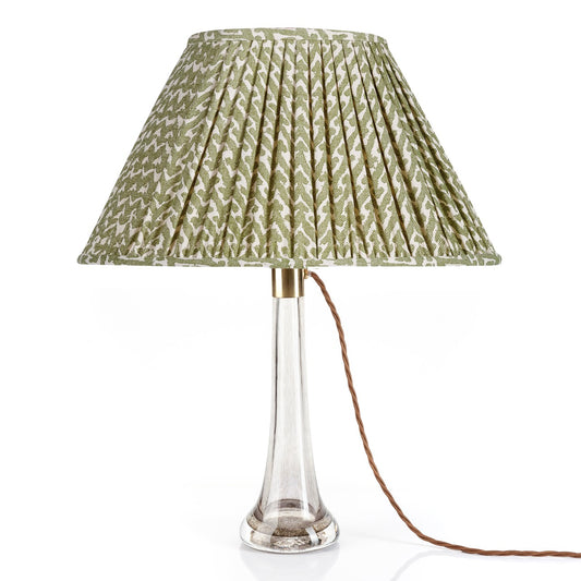 Fermoie 12" to 18" Oval Gathered Bedwyn, Green Rabanna Cotton