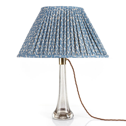 Fermoie 12" to 18" Oval Gathered Bedwyn, Blue Rabanna Cotton