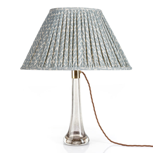 Fermoie 12" to 18" Oval Gathered Bedwyn, Light Blue Rabanna Cotton