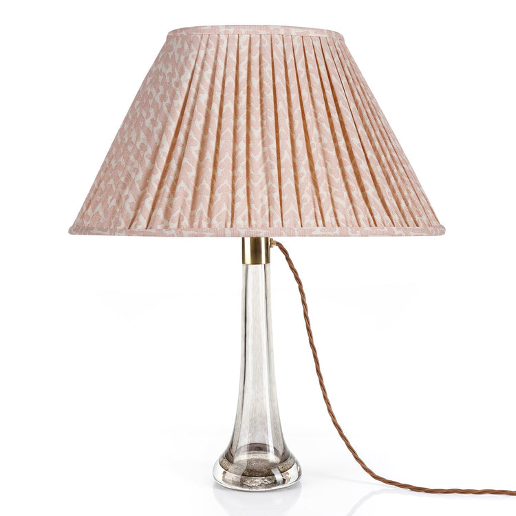 Fermoie 12" to 18" Oval Gathered Bedwyn, Light Pink Rabanna Cotton