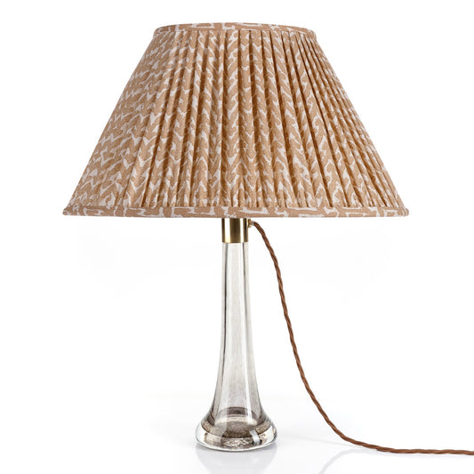 Fermoie 12" to 18" Oval Gathered Bedwyn, Nut Brown Rabanna Cotton