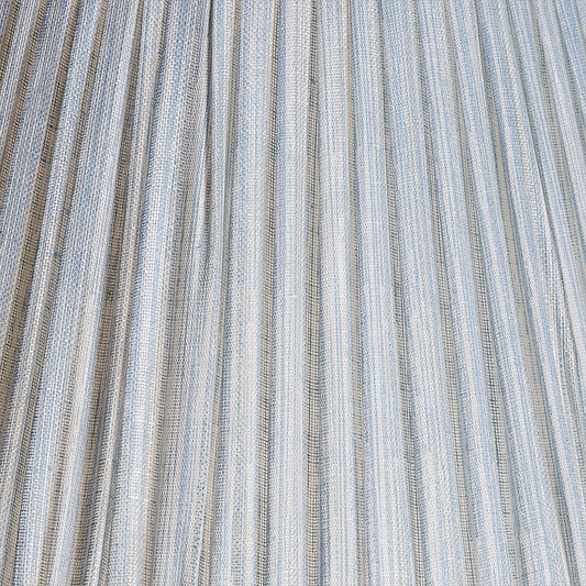 Fermoie 12" to 18" Oval Gathered Bedwyn, Light Blue Strié