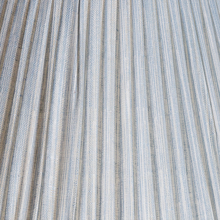 Fermoie 12" to 18" Oval Gathered Bedwyn, Light Blue Strié