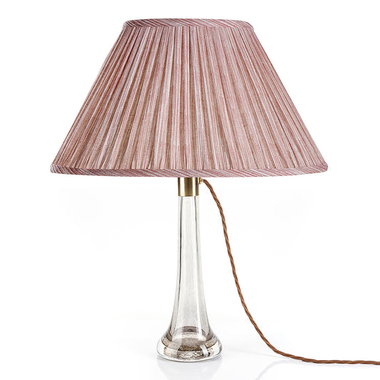 Fermoie 12" to 18" Oval Gathered Bedwyn, Pink Strié