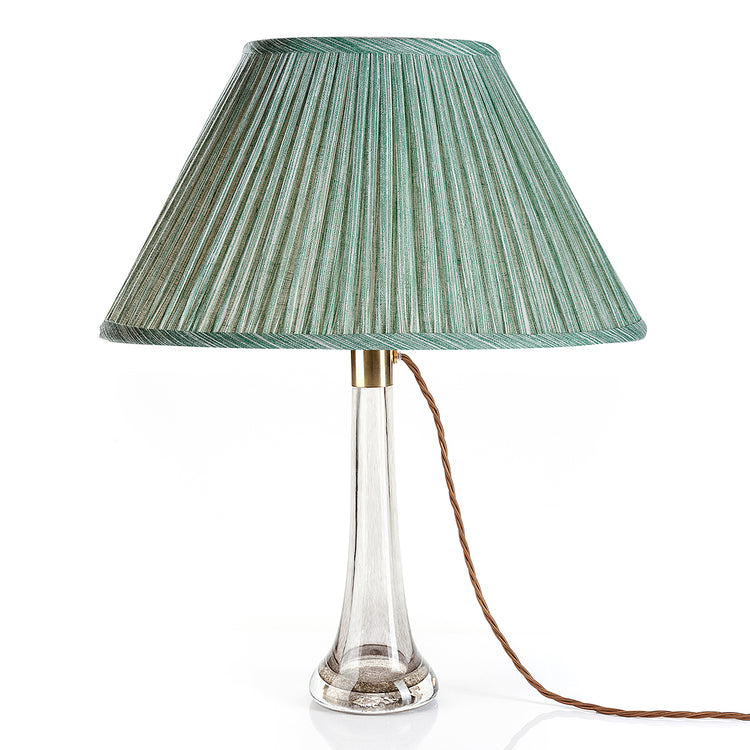 Fermoie 12" to 18" Oval Gathered Bedwyn, Green Strié