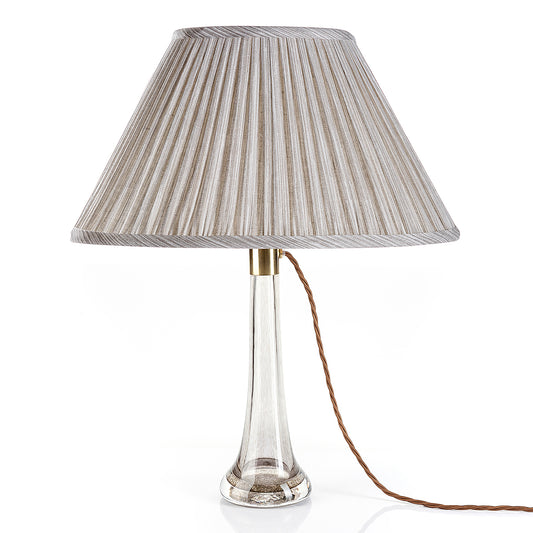 Fermoie 12" to 18" Oval Gathered Bedwyn, Grey Strié