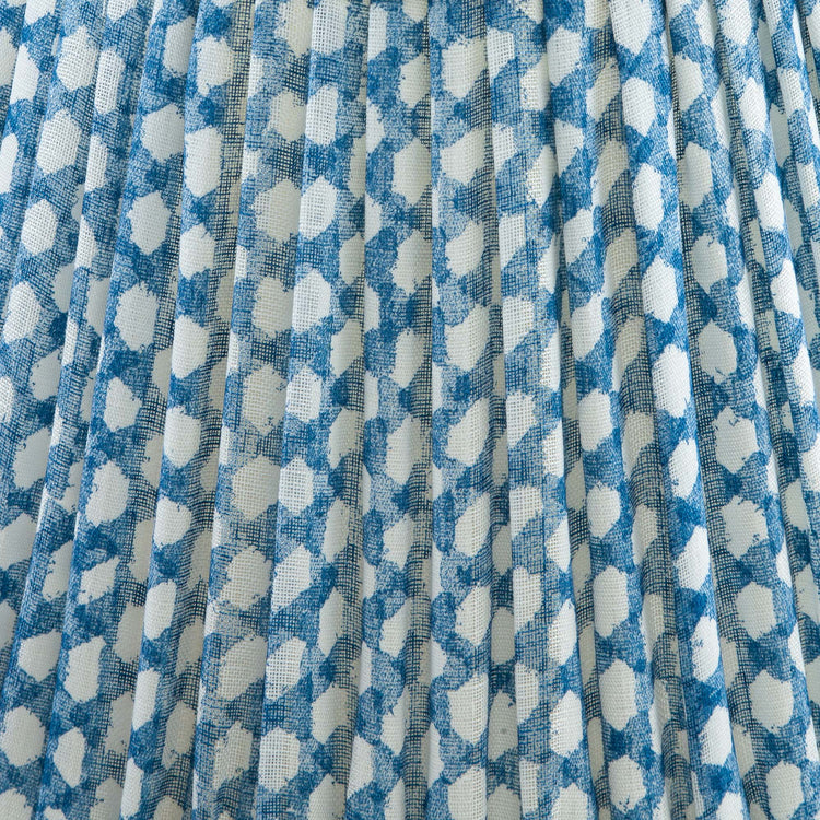 Fermoie 4.5" to 24" Gathered Bedwyn, Blue Wicker Linen