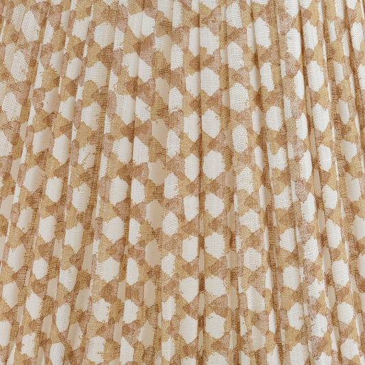 Fermoie 4.5" to 24" Gathered Bedwyn, Nut Brown Wicker Linen