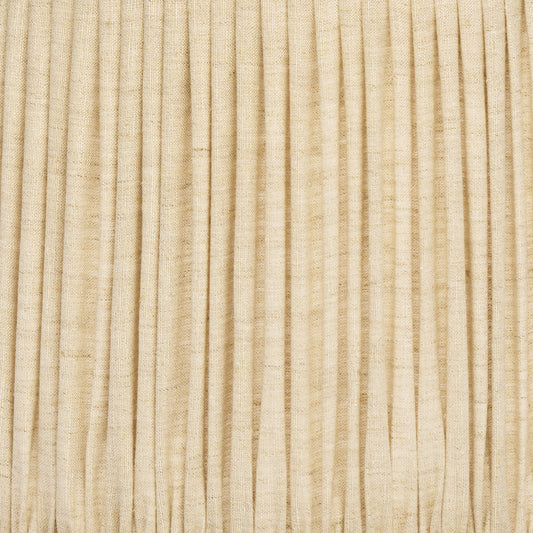 Edgar-Reeves 13" to 17" Oat Linen Gathered Pleat Flat Sided Oval