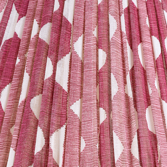 Fermoie 12" to 18" Oval Gathered Bedwyn, Fuchsia Whittle Linen