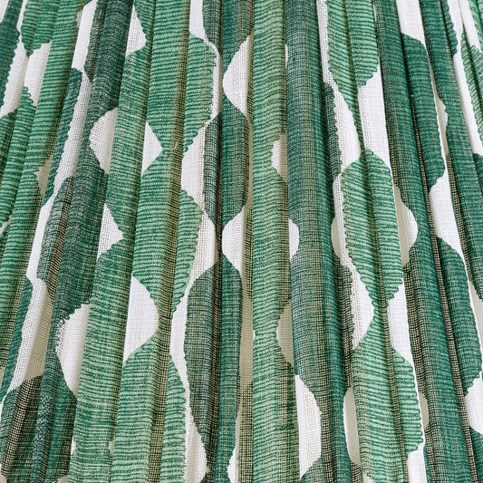 Fermoie 12" to 18" Oval Gathered Bedwyn, Green Whittle Linen