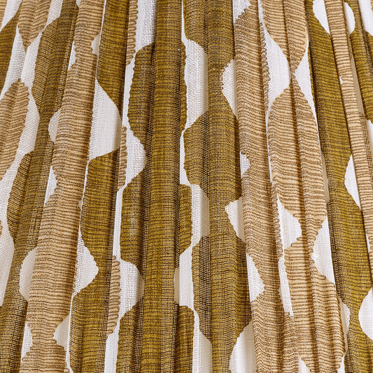 Fermoie 12" to 18" Oval Gathered Bedwyn, Neutral Whittle Linen