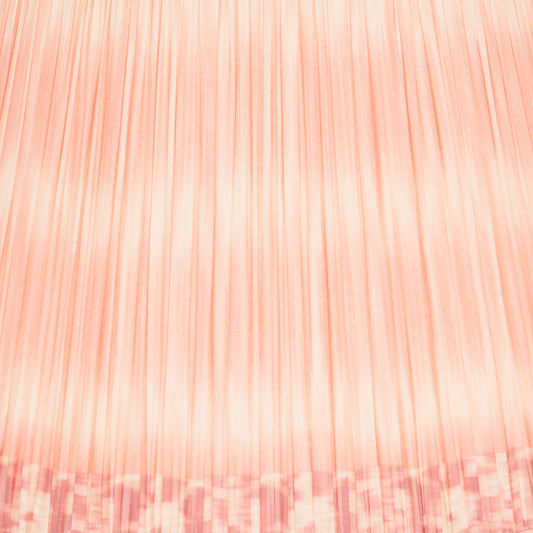 12" to 18" Pink Ikat Shirred Pleat