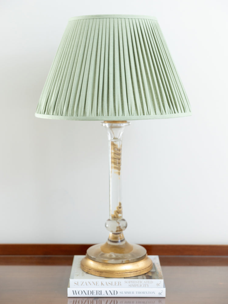 Edgar-Reeves 12" to 24" Sage Linen Gathered Pleat