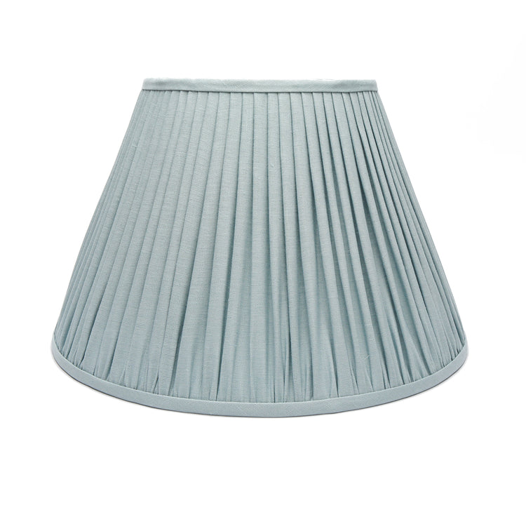 Edgar-Reeves 12" to 24" Slate Blue Linen Gathered Pleat