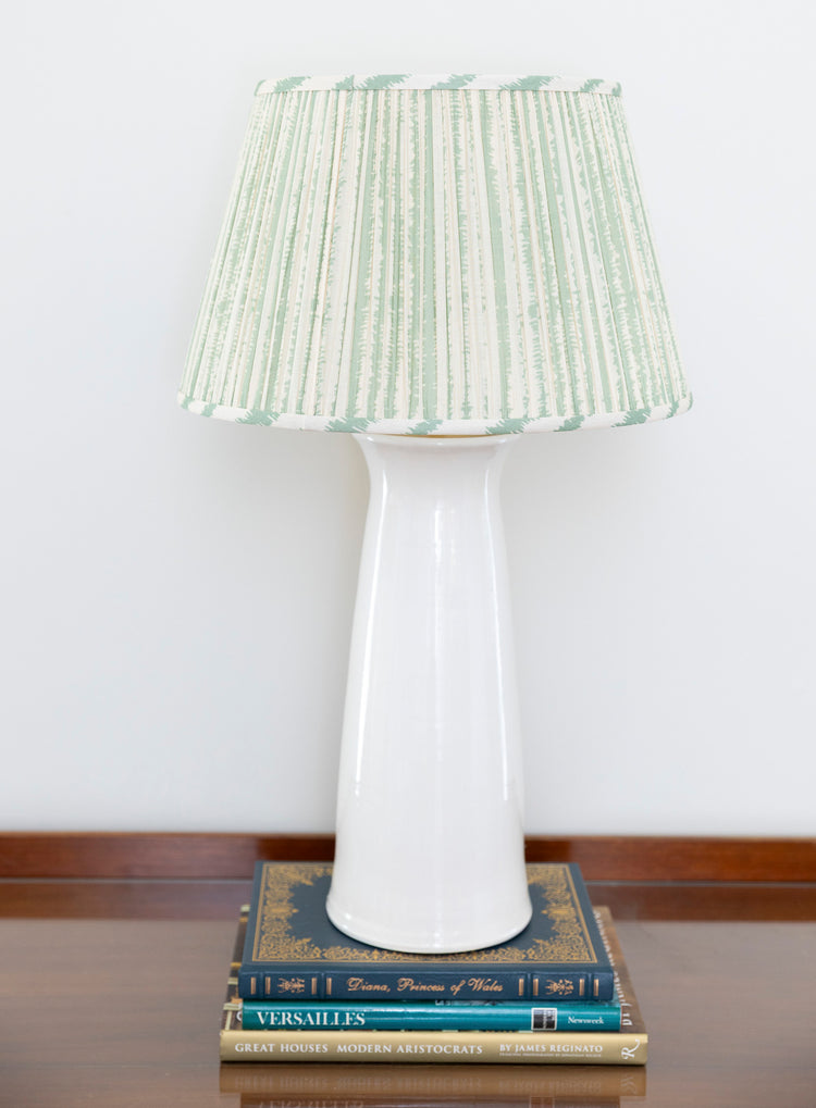 14" to 18" Green Bark Print Shirred Pleat