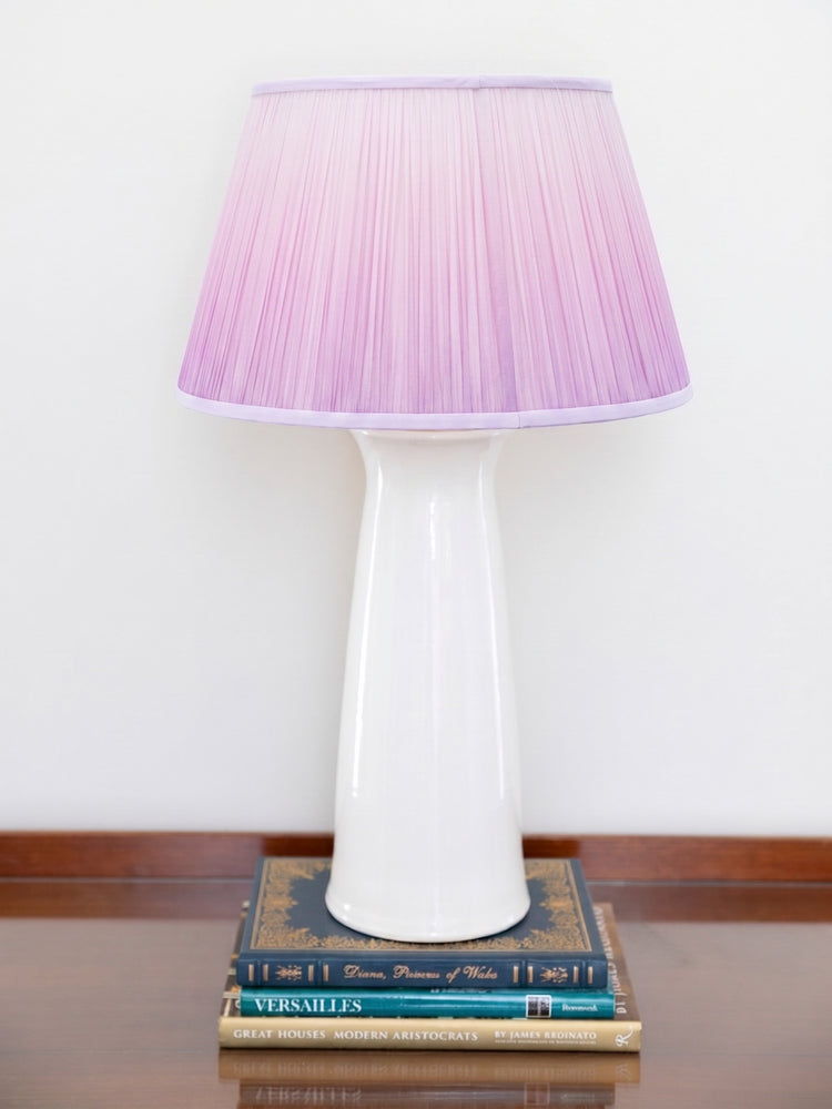 14" to 18" Lilac Ombre Shirred Pleat