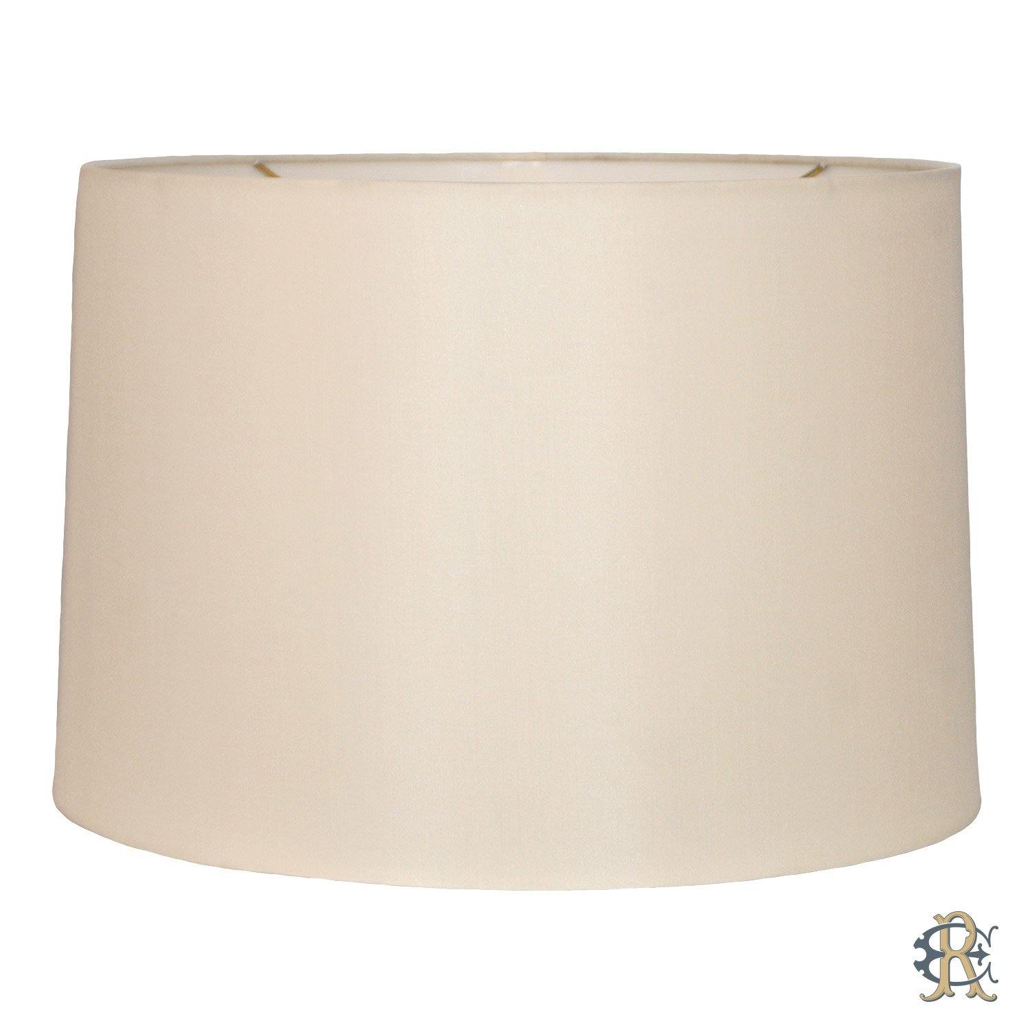 10"-20" Cream Silk Stretch Retro Drum - Edgar Reeves Lighting