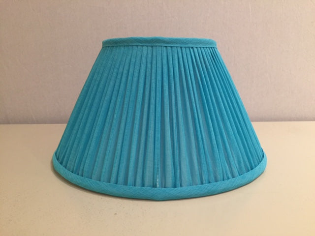 12" COM Turquoise Shirred Candle Clip - Edgar Reeves Lighting
