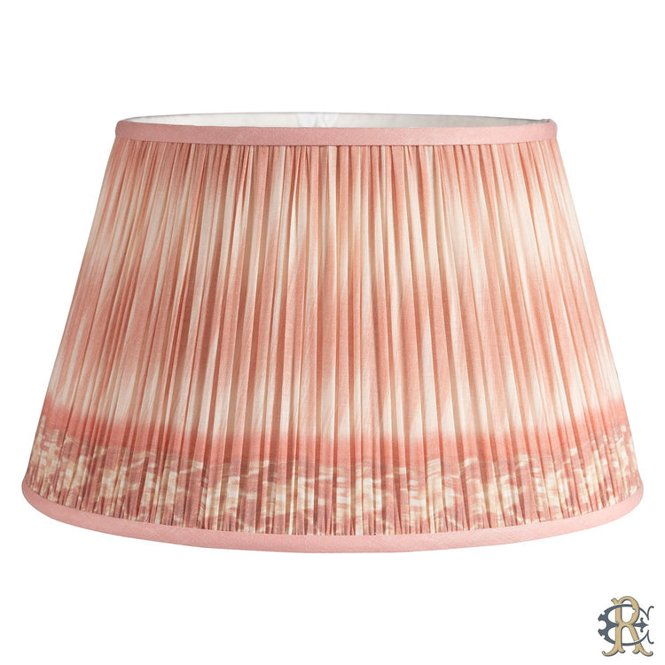 14" - 18" Pink Ikat Shirred Pleat - Edgar Reeves Lighting